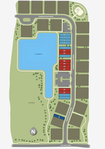 Thompson Village Townhomes site plan
