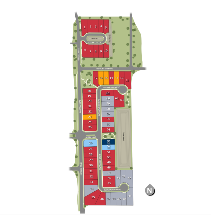 Harrell Oaks site plan