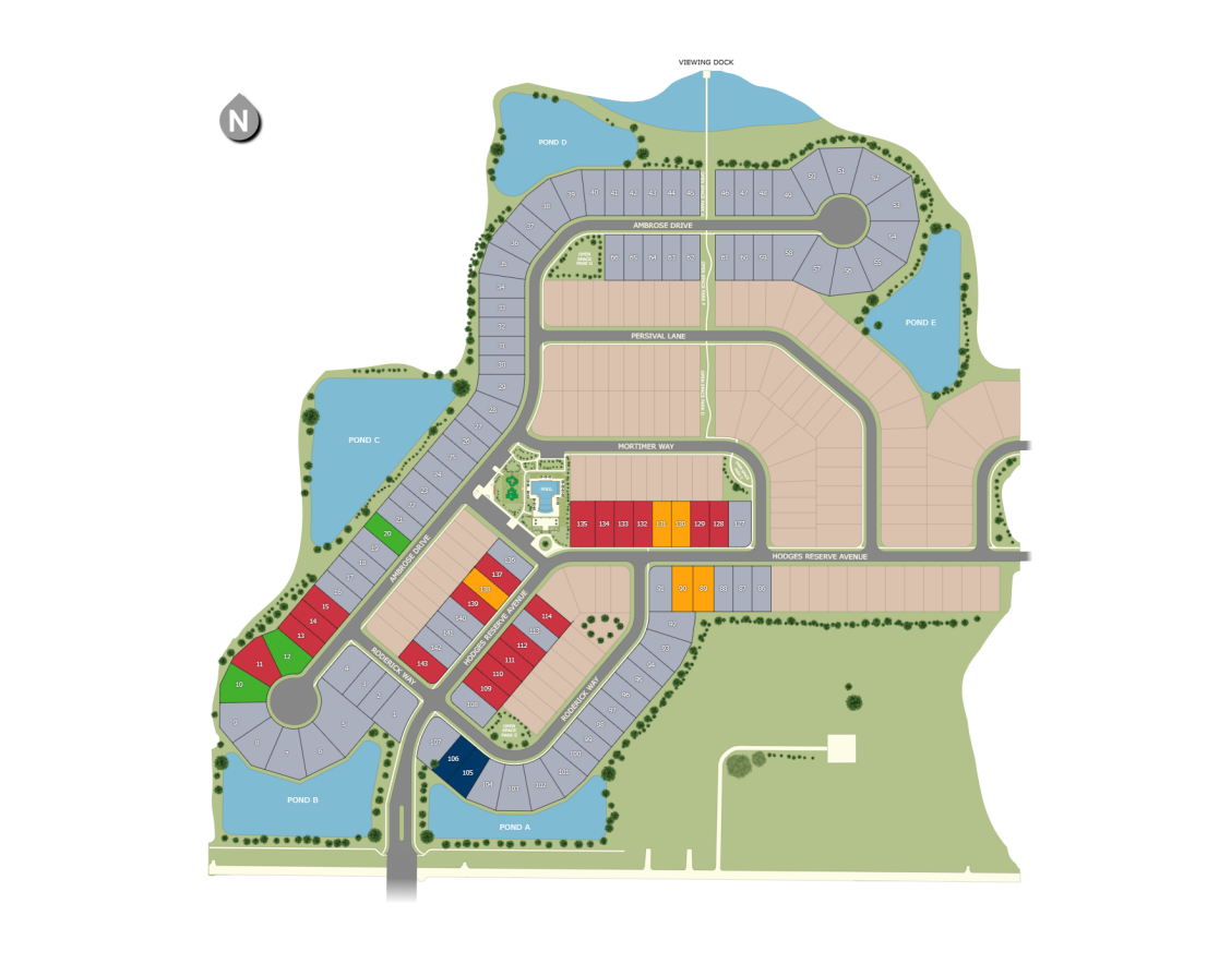 Hodges Reserve site plan