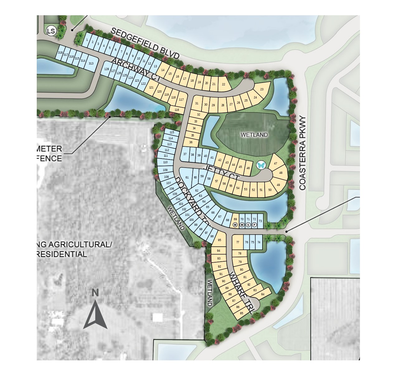 Palms at Coasterra site plan