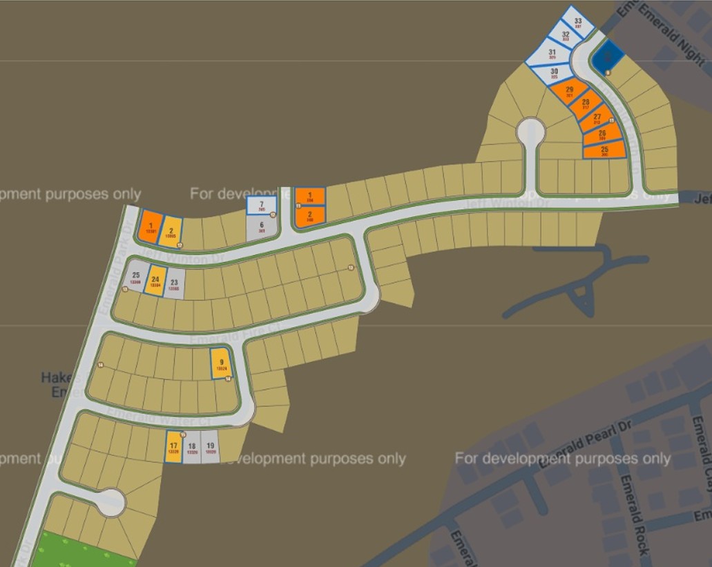 Emerald Estates site plan