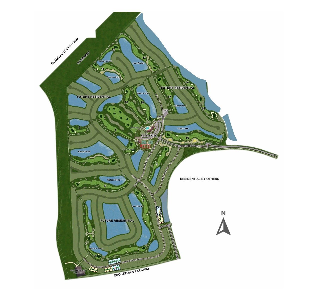 Astor Creek Golf and Country Club site plan