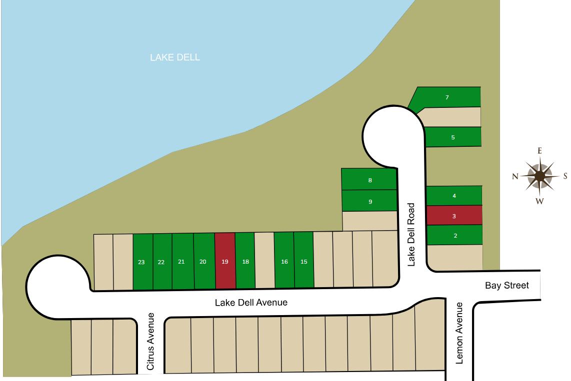 Seasons at Shores of Lake Dell site plan
