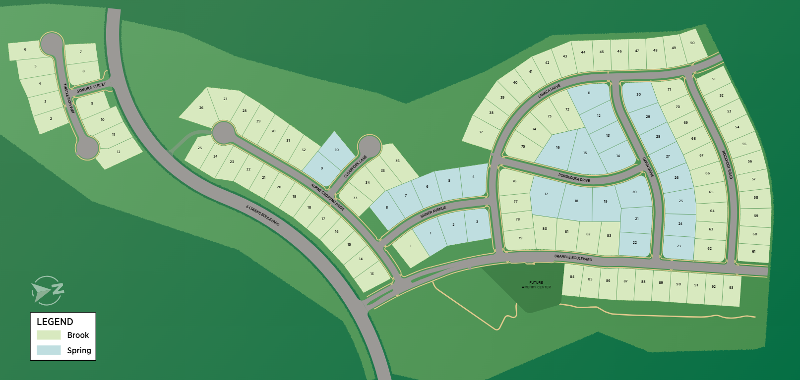 Hidden Creeks at Lakewood Park site plan