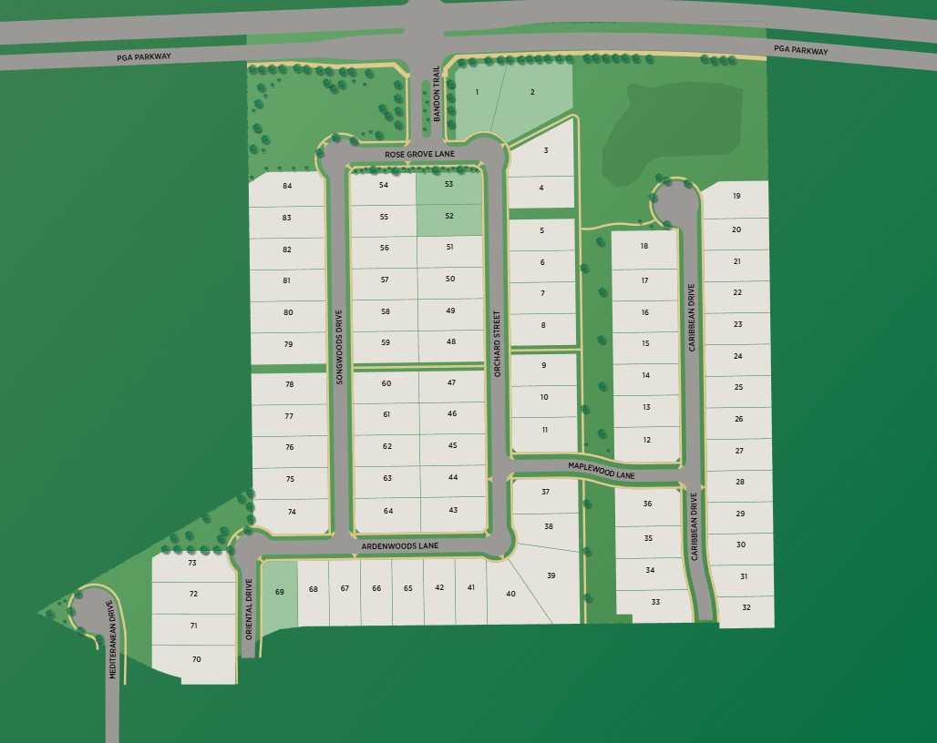 Prestwick Grove site plan