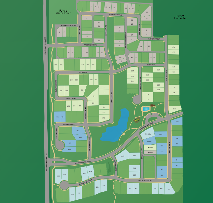 The Ranch at Uptown Celina site plan