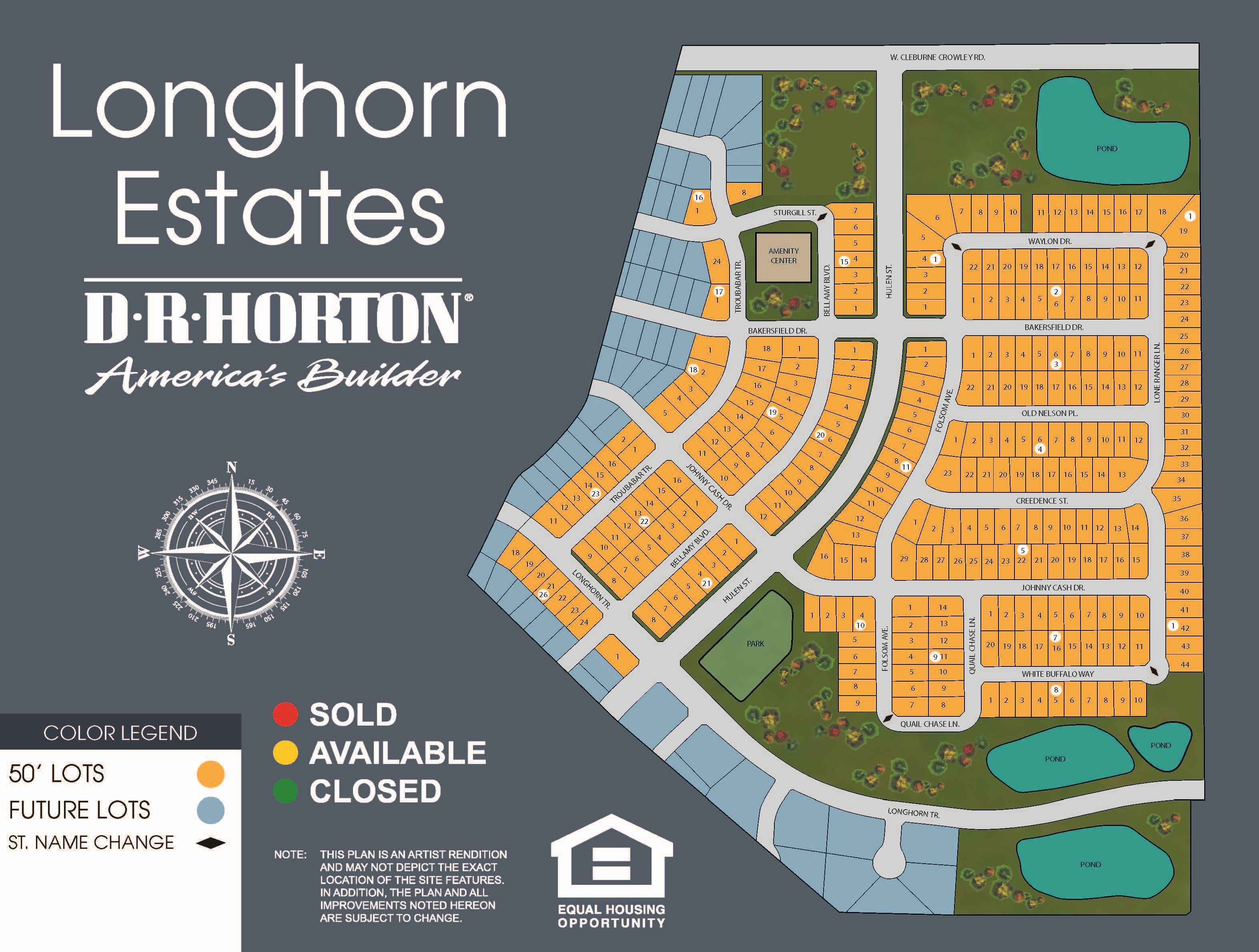 Longhorn Estates site plan