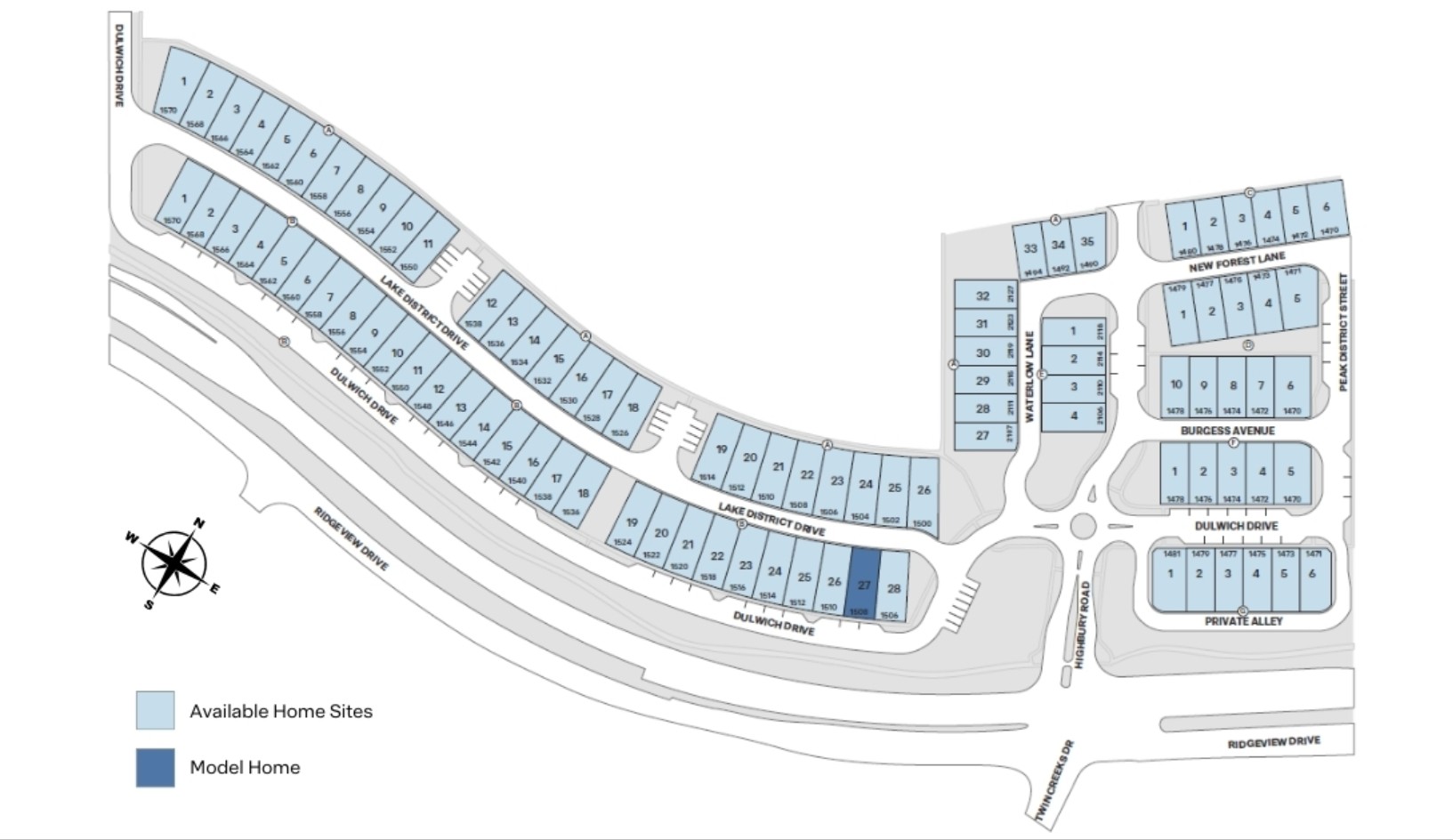 The Avenue site plan