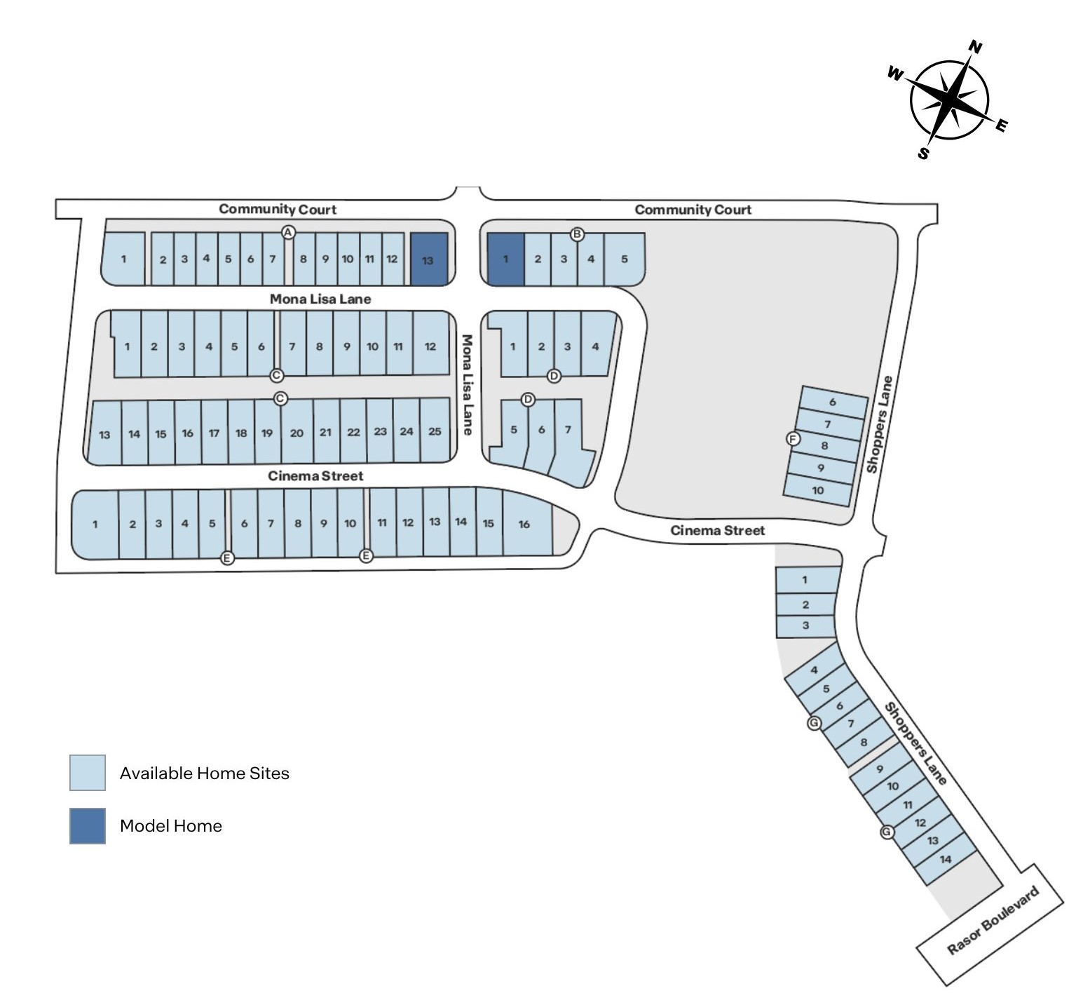 Mustang Square site plan