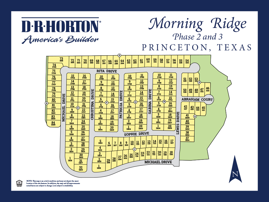 Morning Ridge site plan