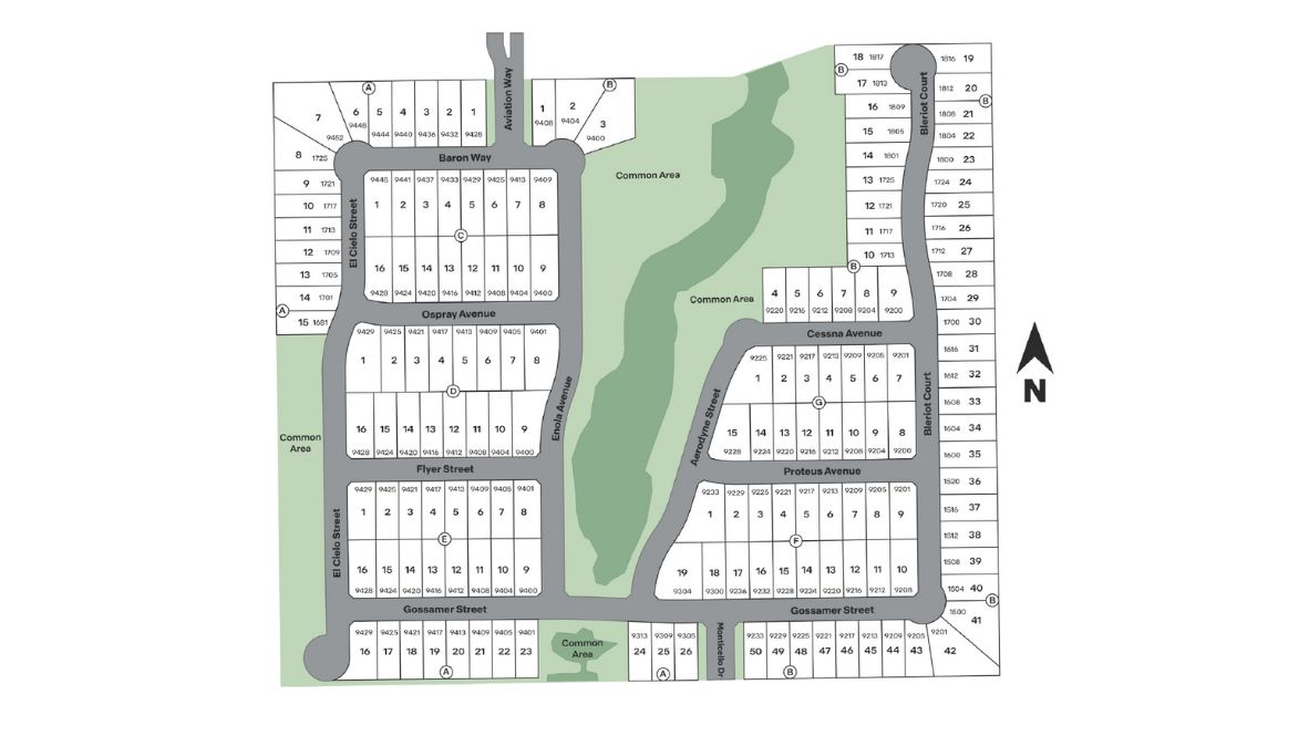 The Landing at Hidden Lakes site plan