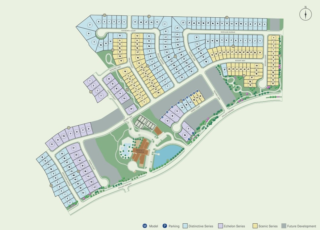 Del Webb at Legacy Hills site plan
