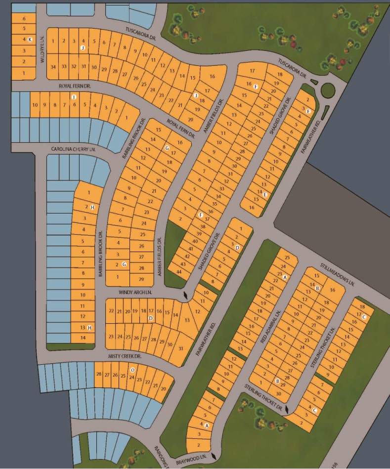 Monarch at the Meadows site plan