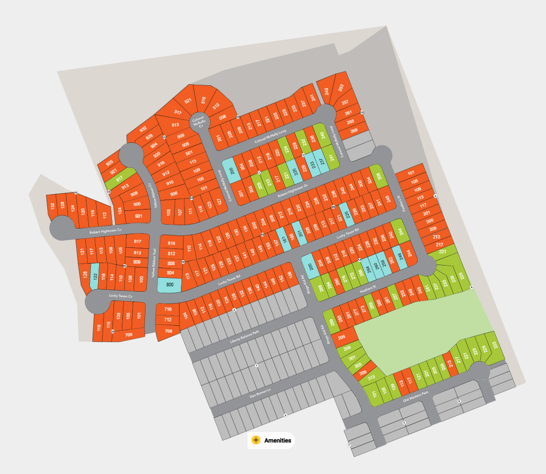 Sonterra - Cool Water site plan
