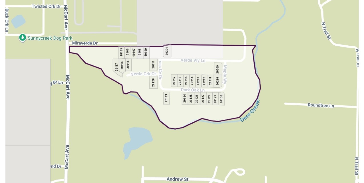 MiraVerde site plan