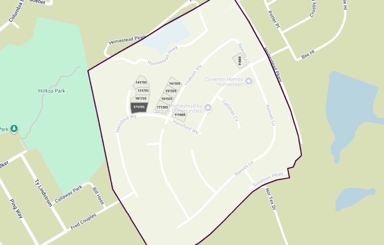 Homestead site plan