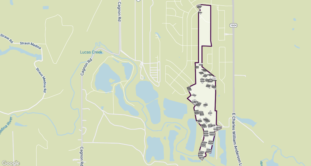 Cinco Lakes site plan