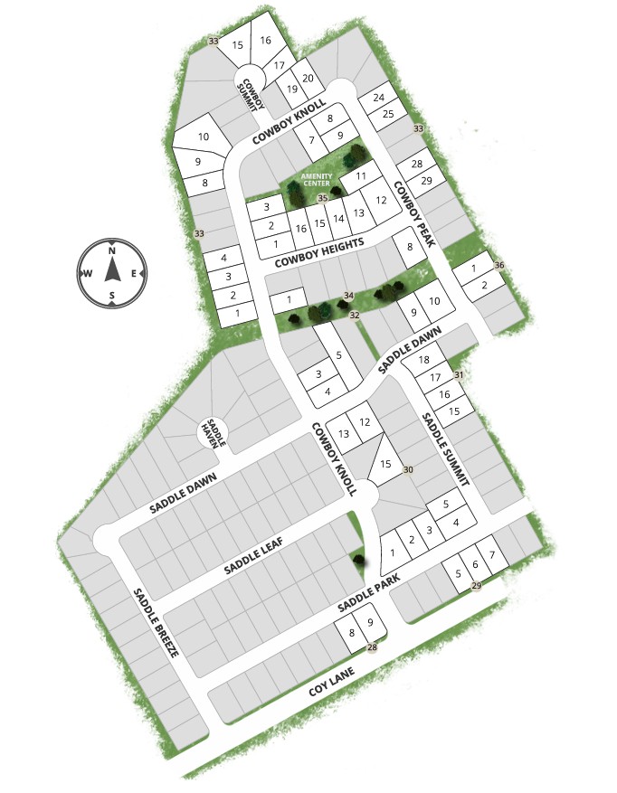 Saddle Creek Ranch site plan