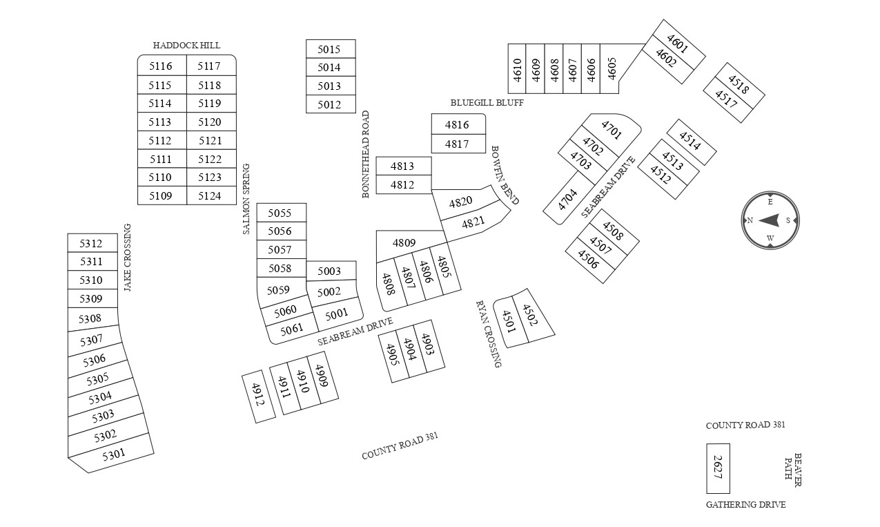 Hunter's Ranch site plan
