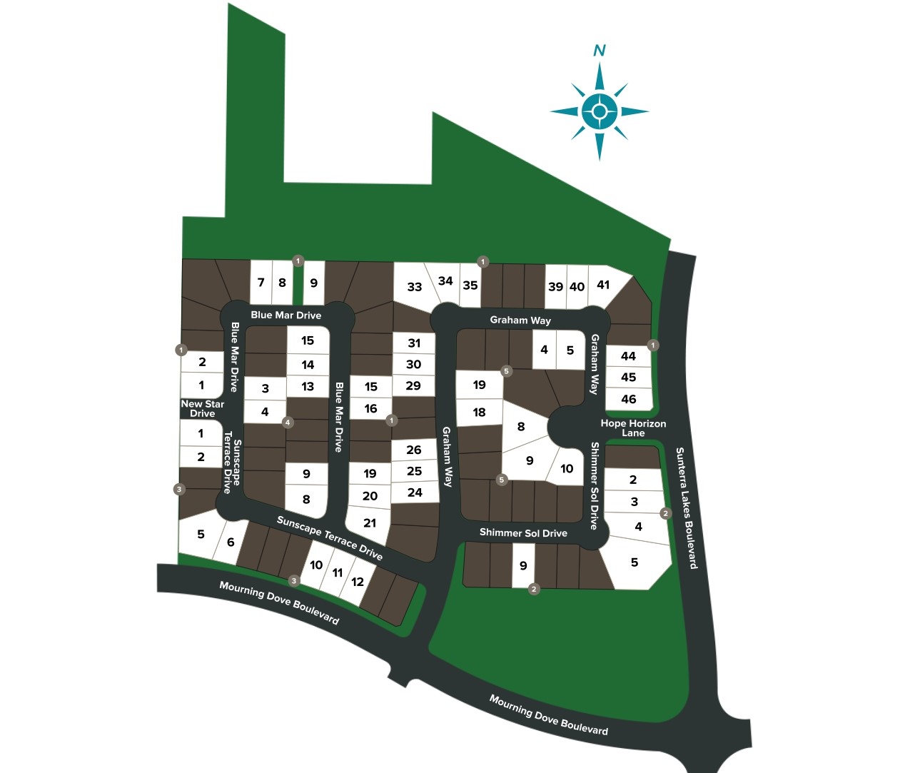 Sunterra Lakes site plan