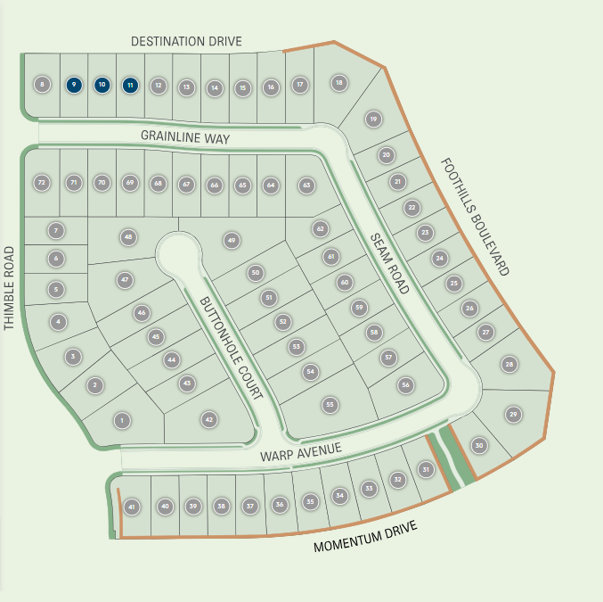 Rose at Placer One site plan