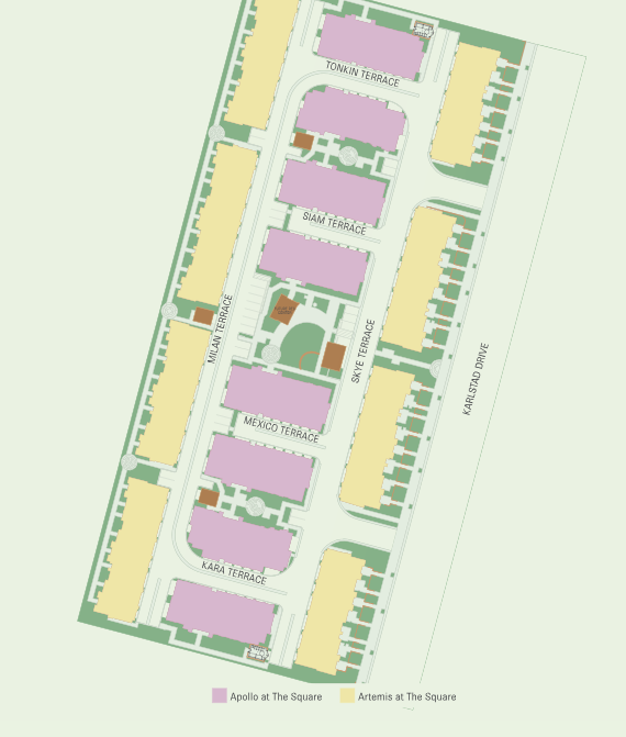 The Square site plan