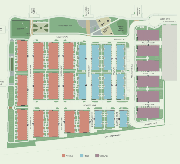 Avenue at Central site plan