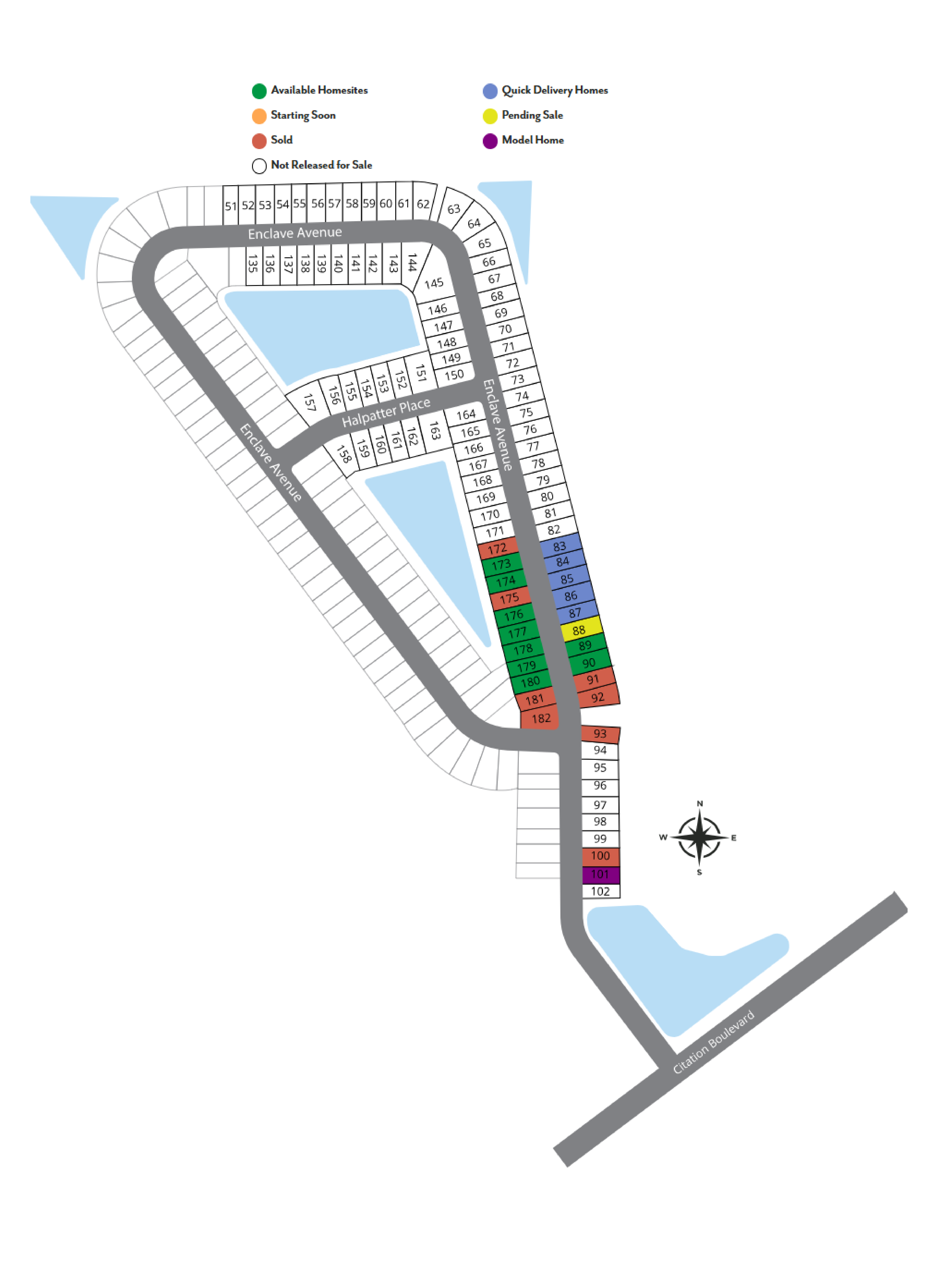 Enclave At Seminole Palms site plan
