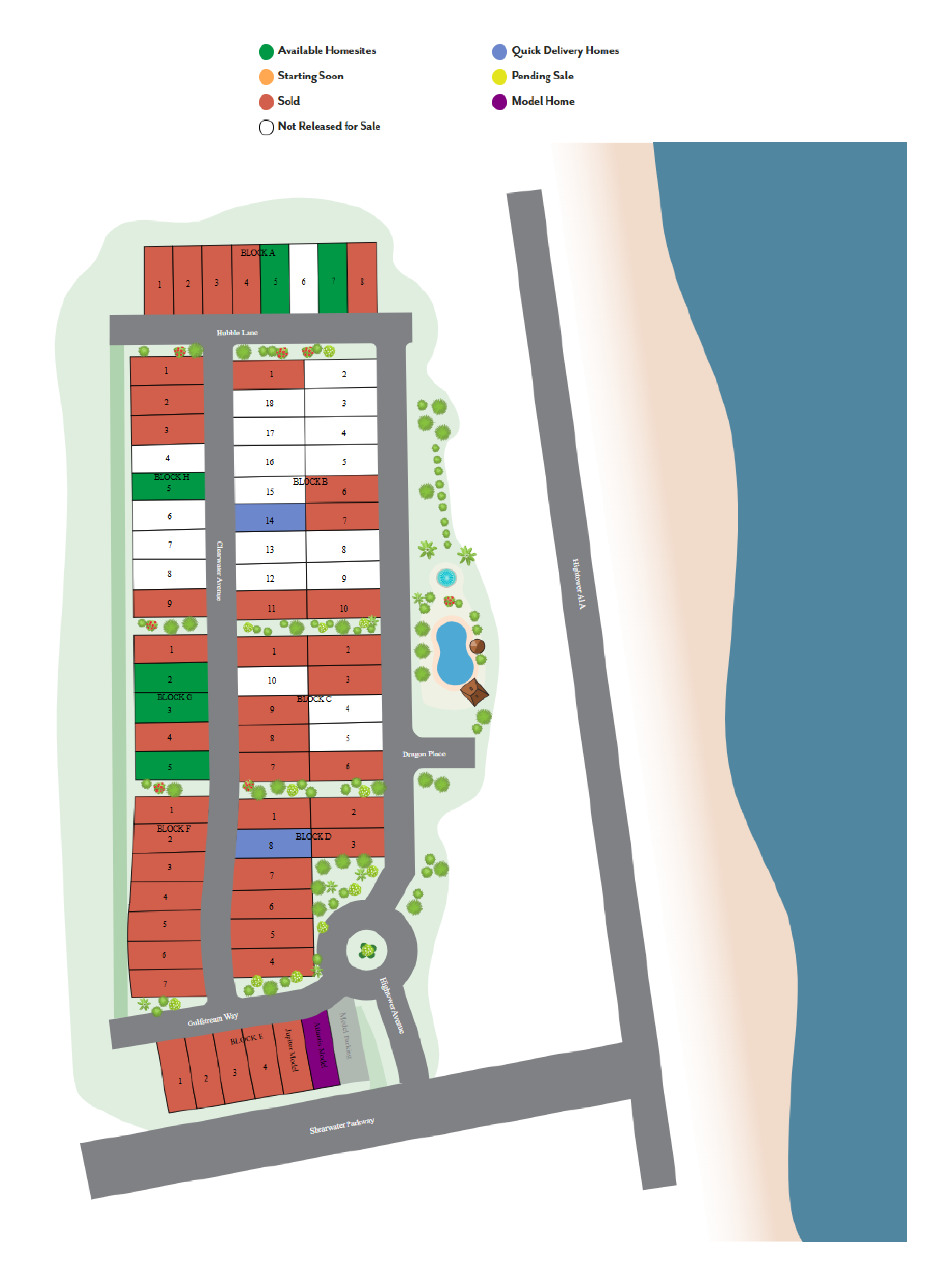 The Vue site plan