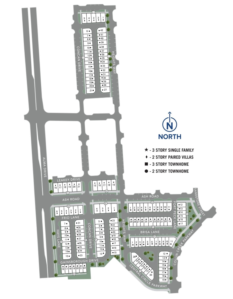 Collin Creek site plan
