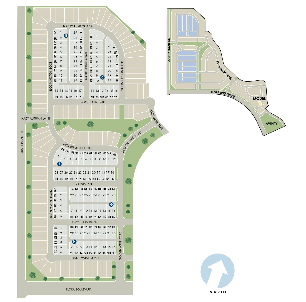 Flora site plan