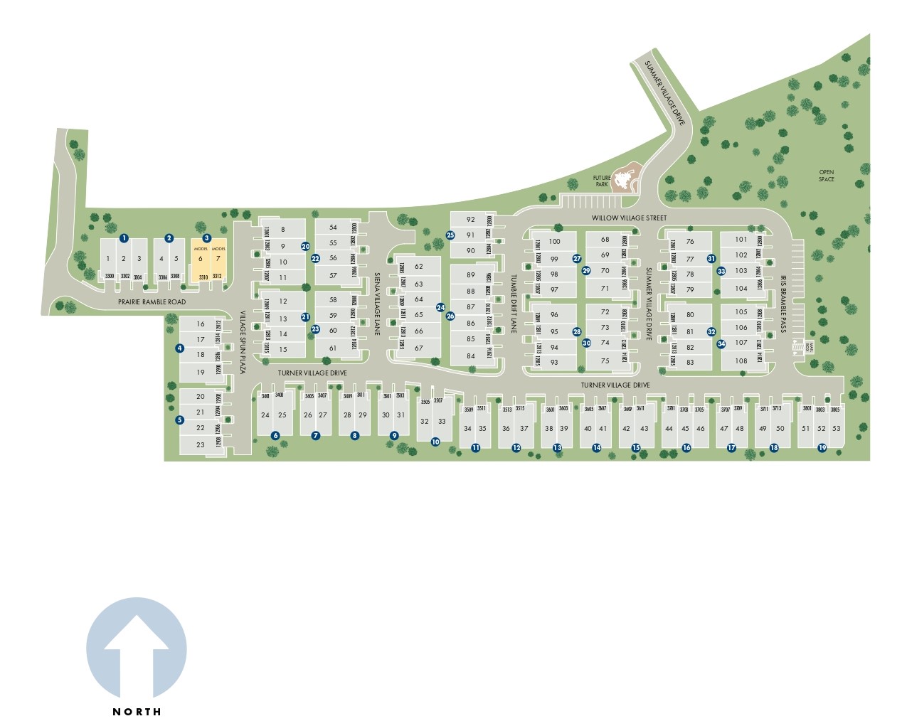 Turner's Village site plan