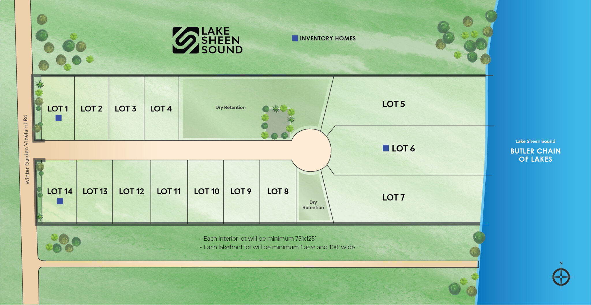 Lake Sheen Sound site plan