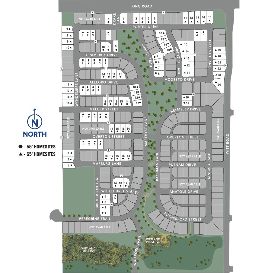 Villages of Creekwood site plan