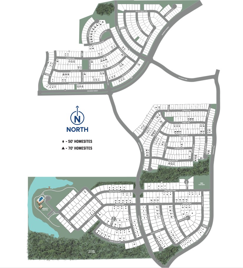 Villages of Hurricane Creek site plan