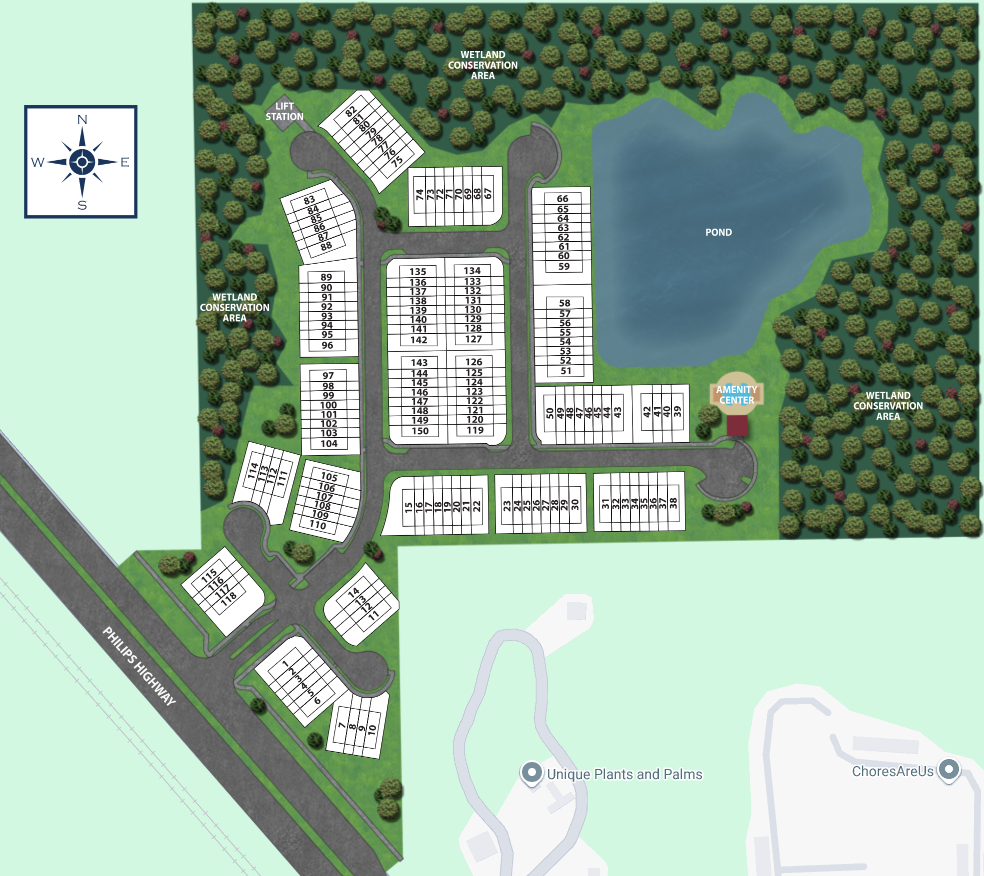 Ellis Cove site plan
