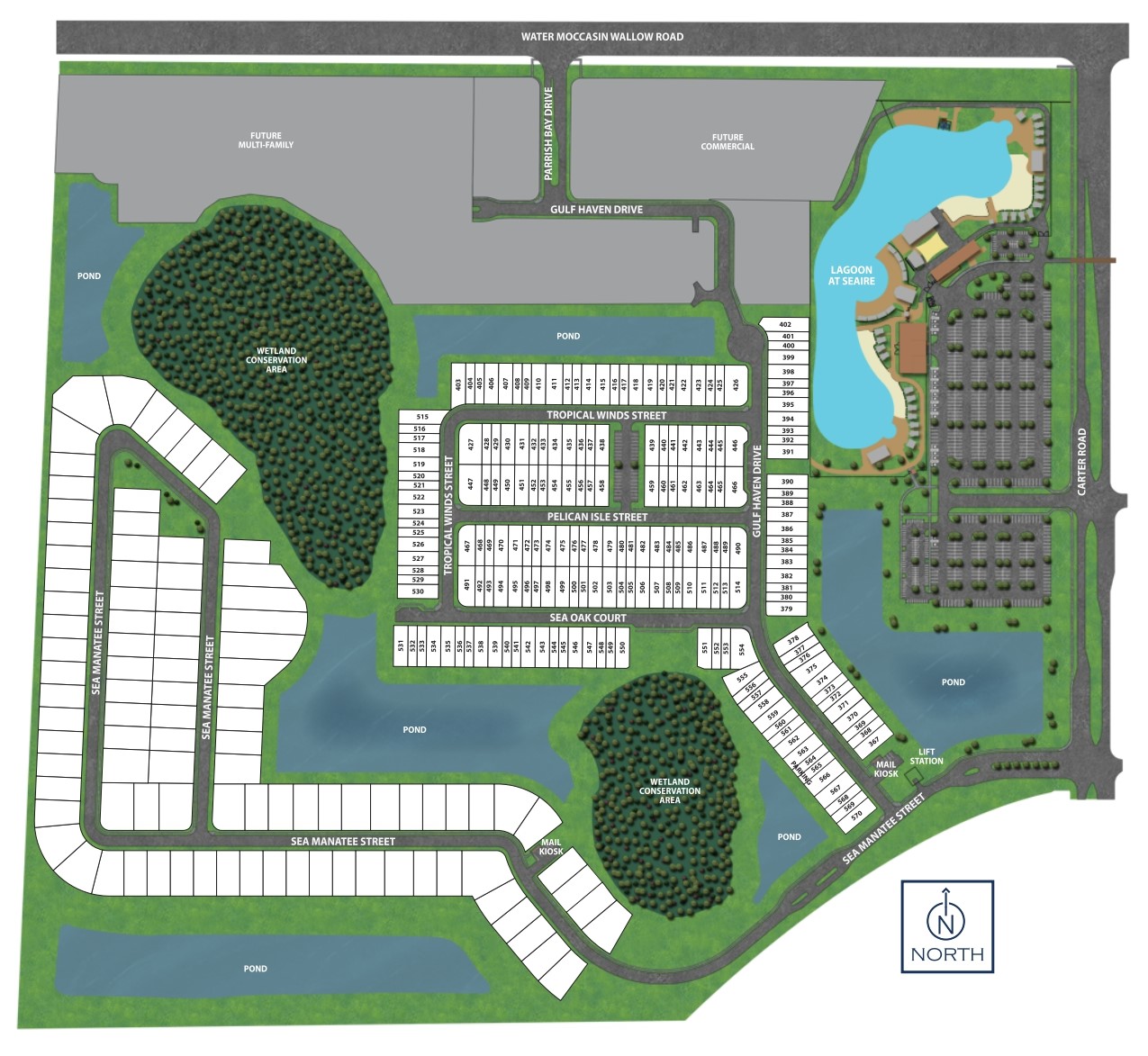 Seaire Townhomes site plan