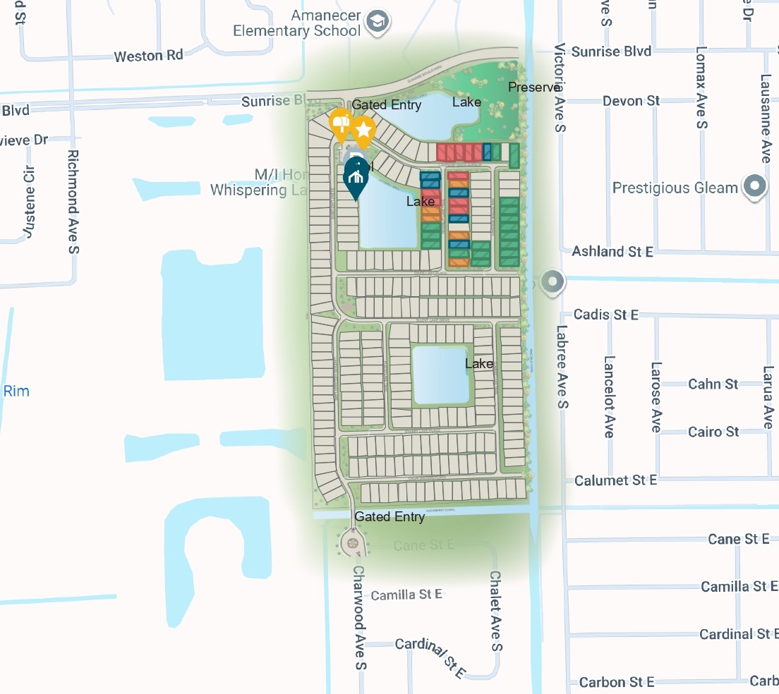 Whispering Lakes site plan
