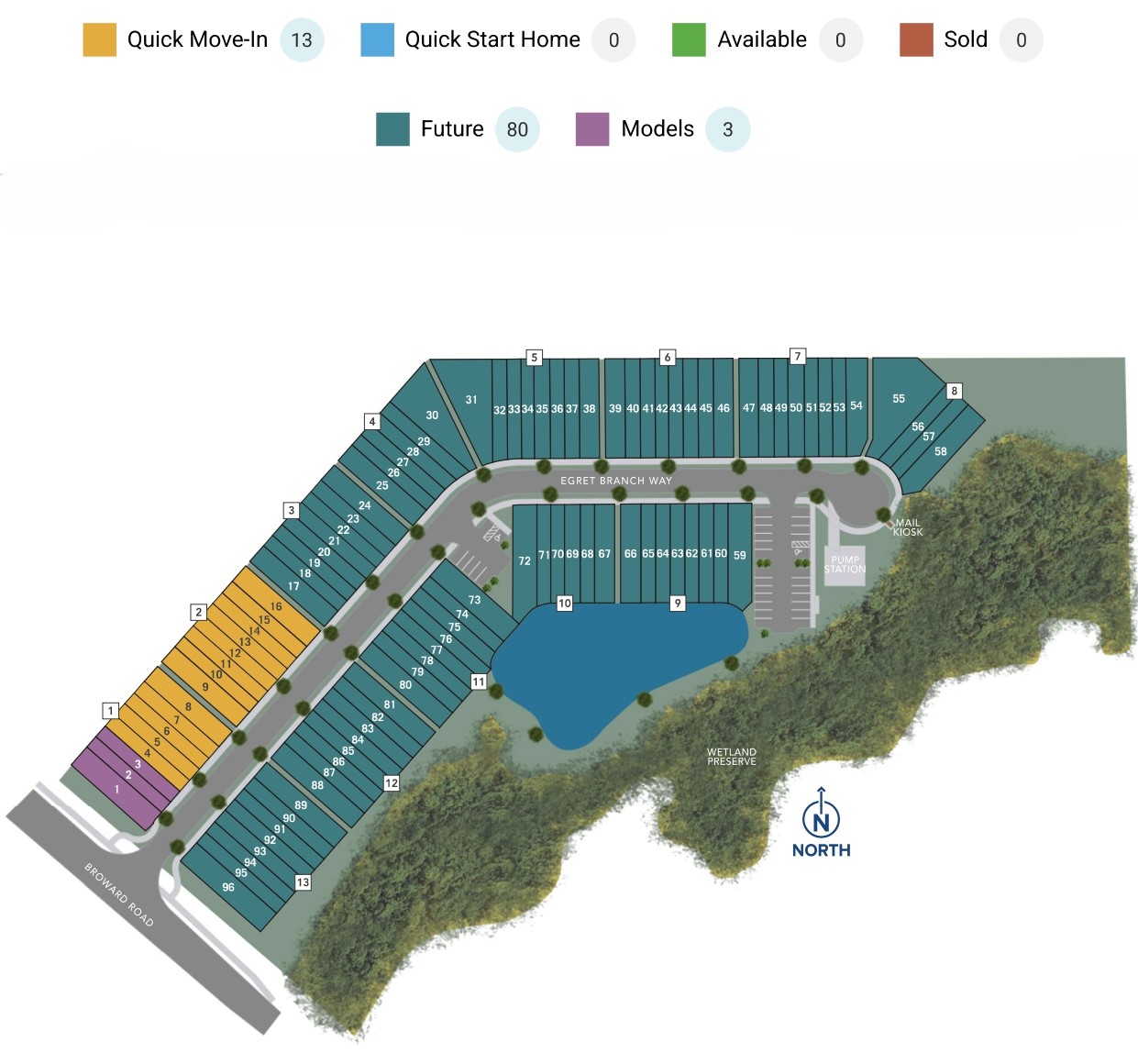 Egret Creek site plan