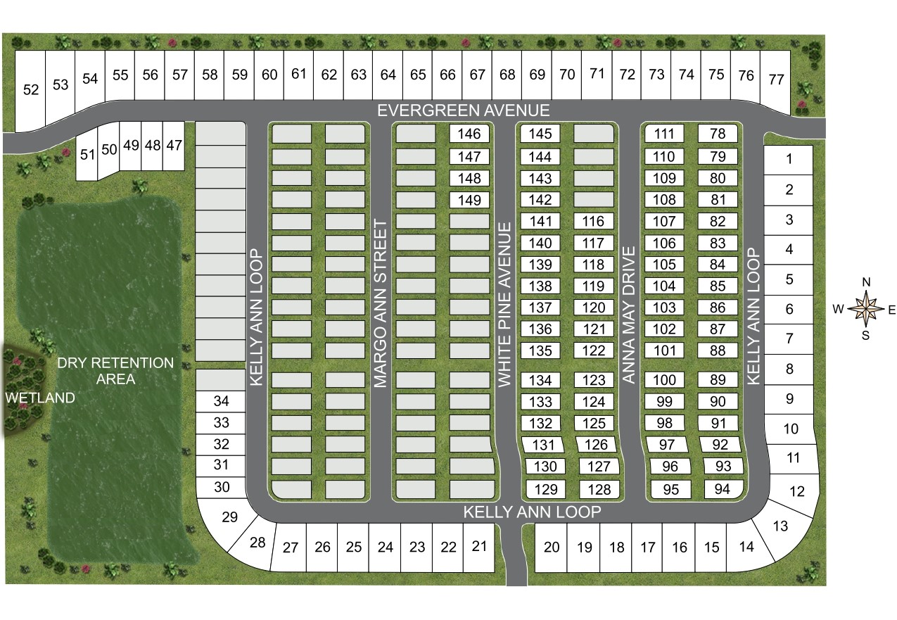 Pinecone Reserve site plan
