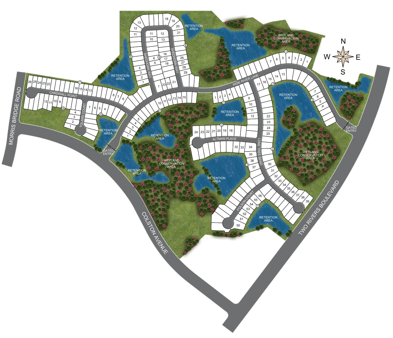 Tamarack at Two Rivers site plan