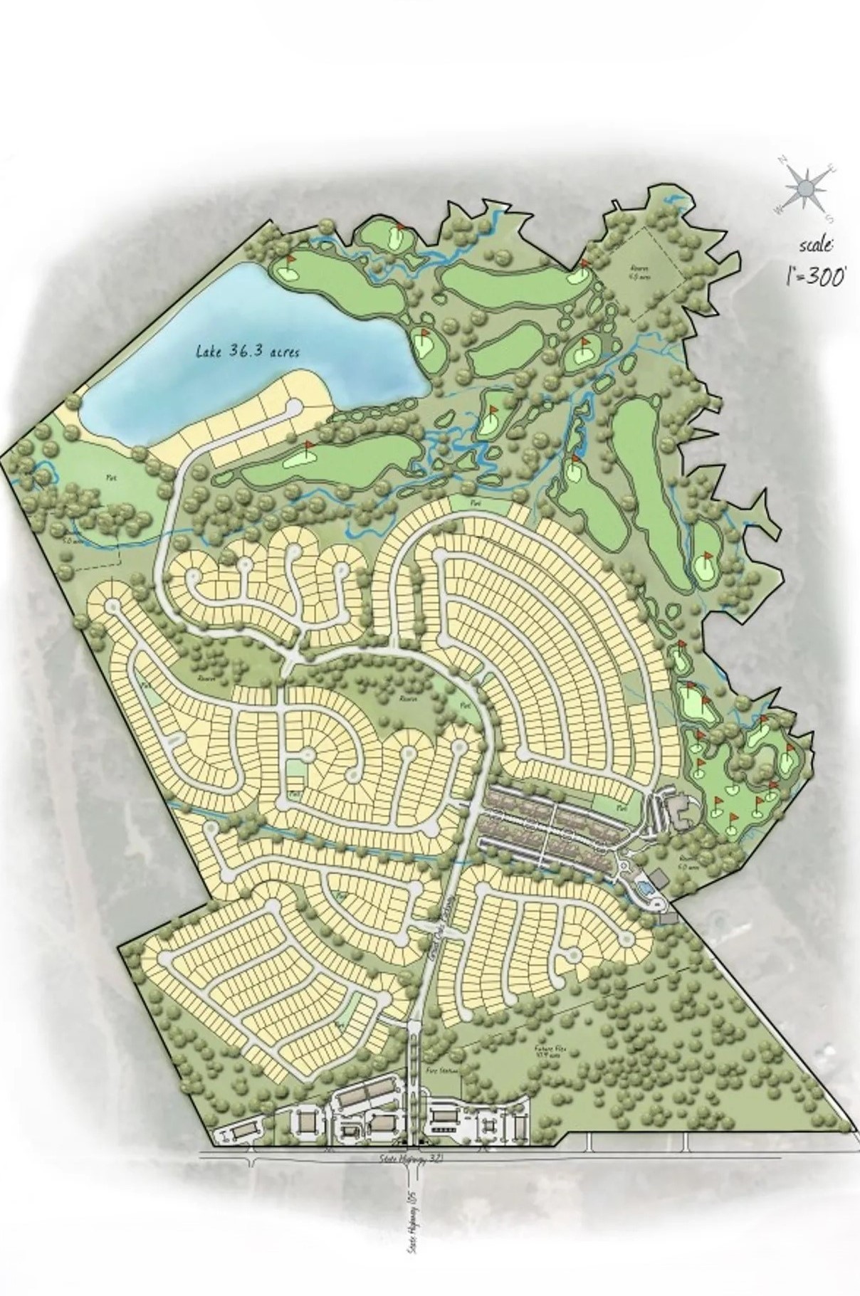 Grand Oaks Reserve site plan