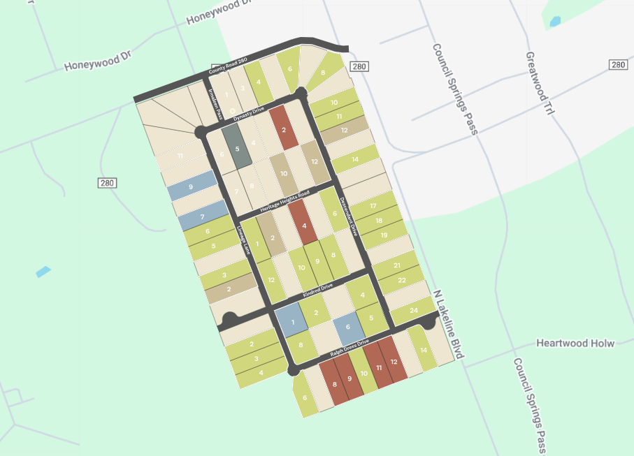Hilltop Ranch site plan