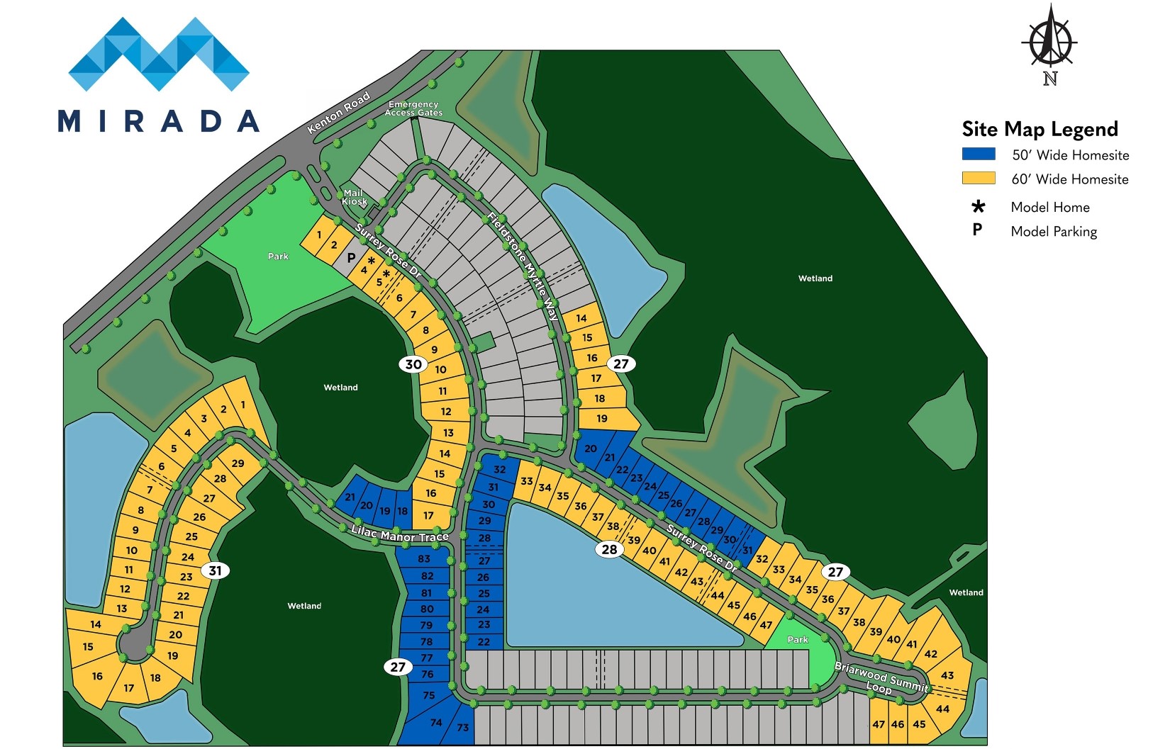 Mirada site plan
