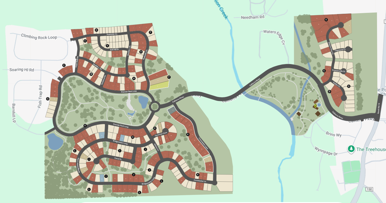 Caliterra - 110' site plan