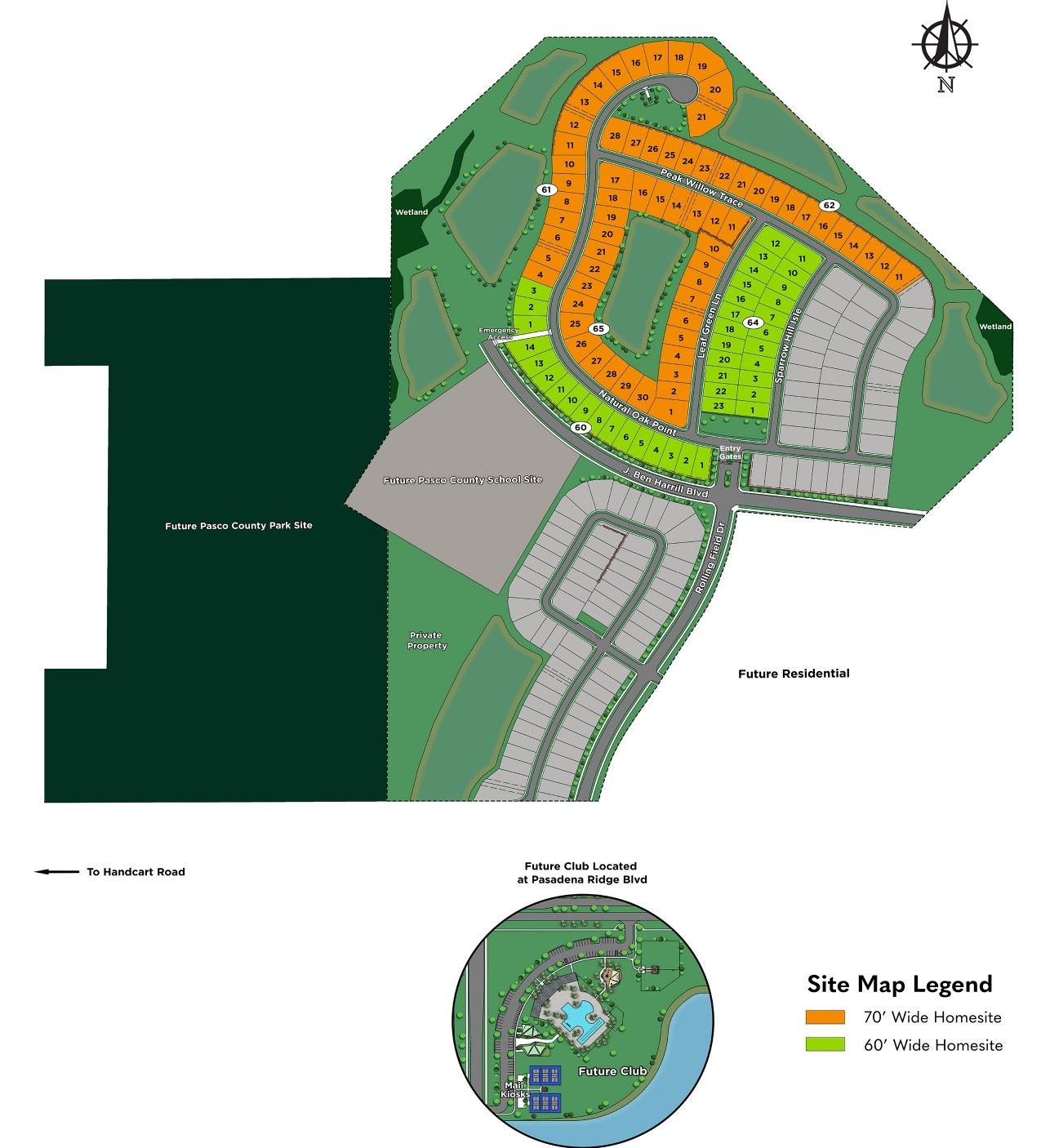 Pasadena Ridge site plan