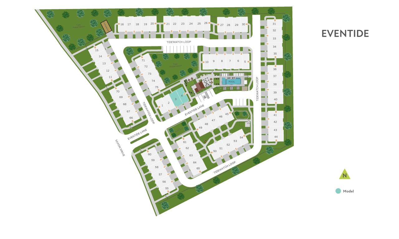 EvenTide site plan