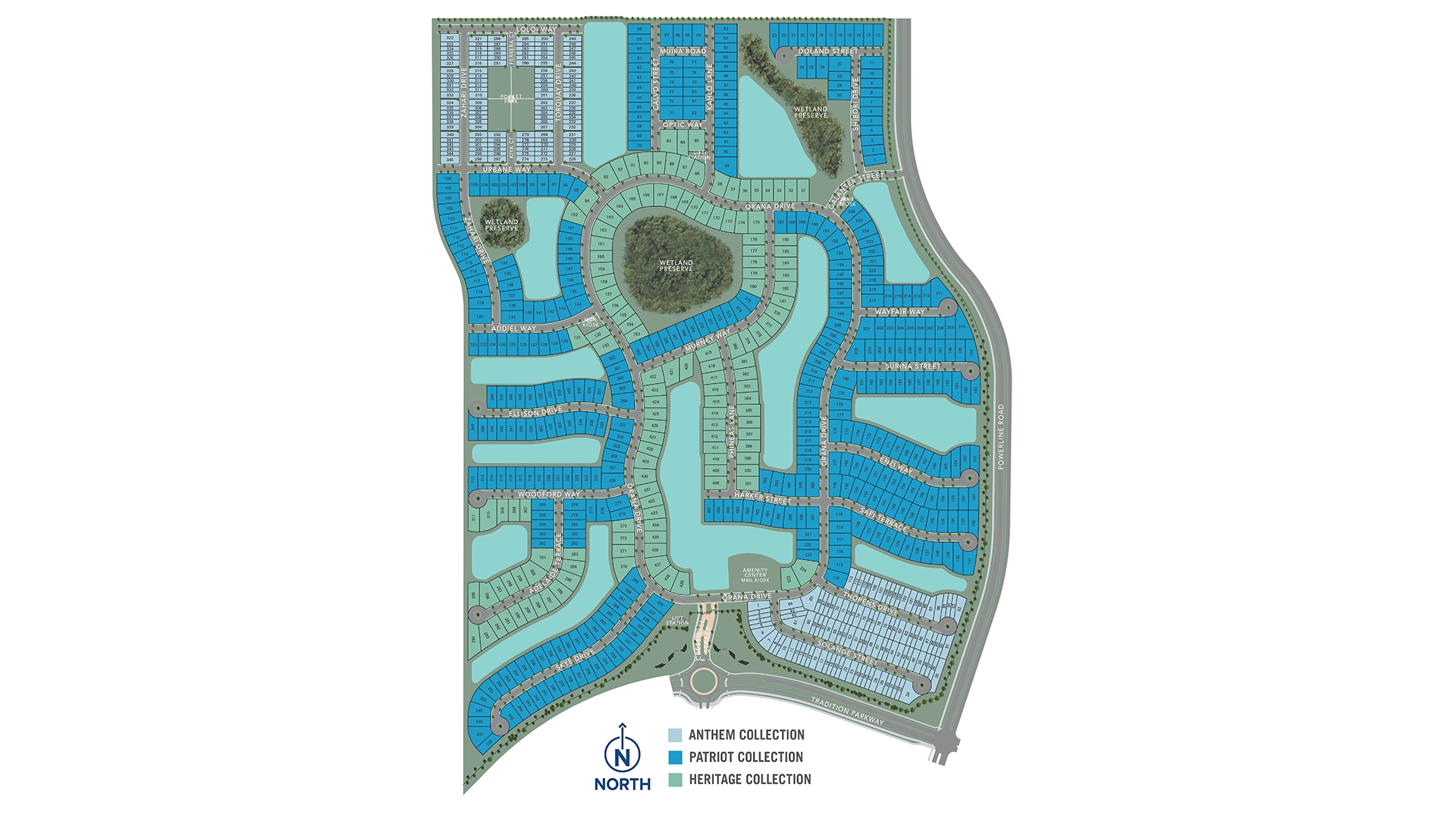 Tradition - Cadence site plan