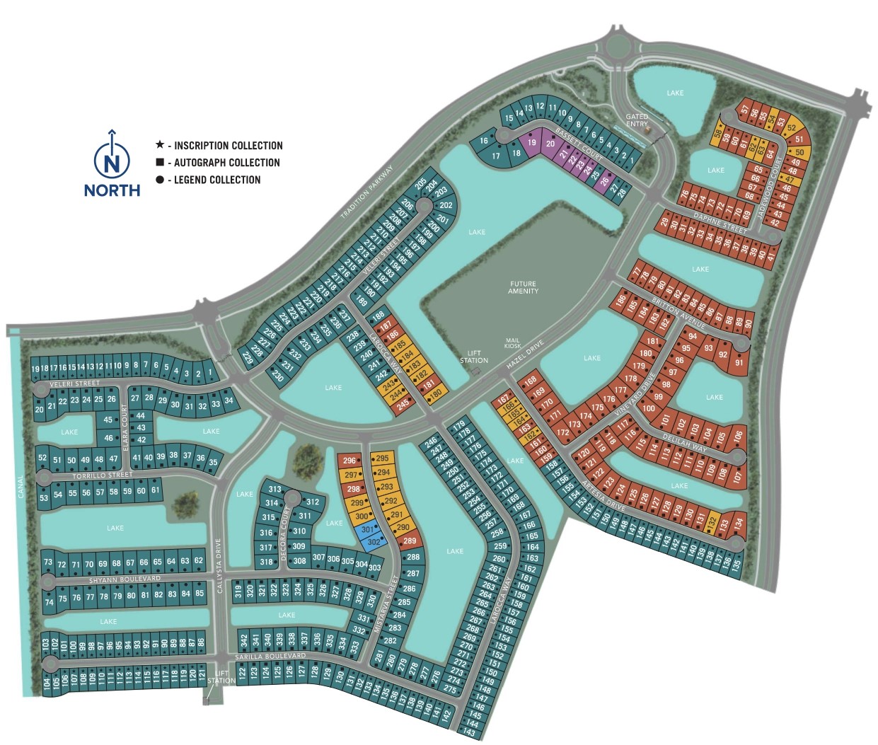 Tradition - Seville site plan