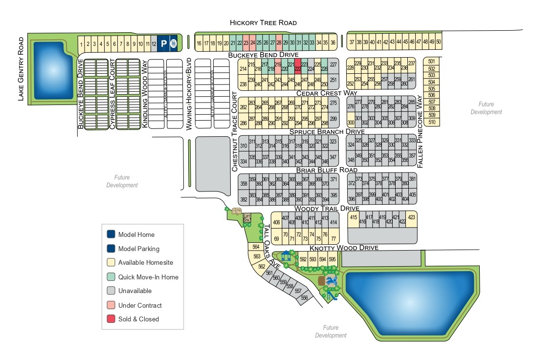 Hickory Cove site plan